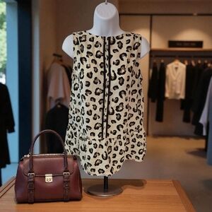 Buddy Love Leopard Print Sleeveless Top Size S